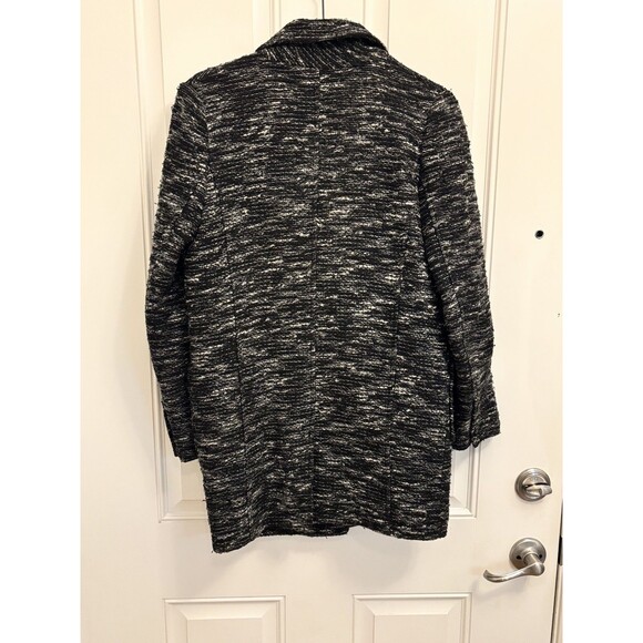 Free People Boucle Jacket Coat XS Tweed Boucle Textured Blazer Chevron - Picture 5 of 14